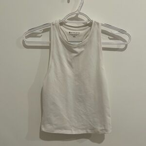 athleta white top size xxs